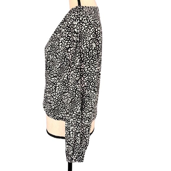 INC International Concepts X-Small Top Balloon Sleeve Surplice V-Neck Stretch - Picture 6 of 9